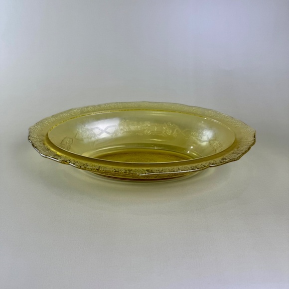 1930s Amber Depression Oval Glass Bowl | Federal Glass Co. - Picture 5 of 15